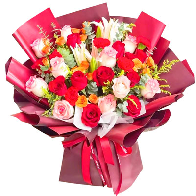 临汾22朵玫瑰百合，追求真爱幸福